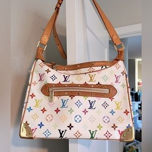 Louis Vuitton Monogram Multicolor Murakami Boulogne White